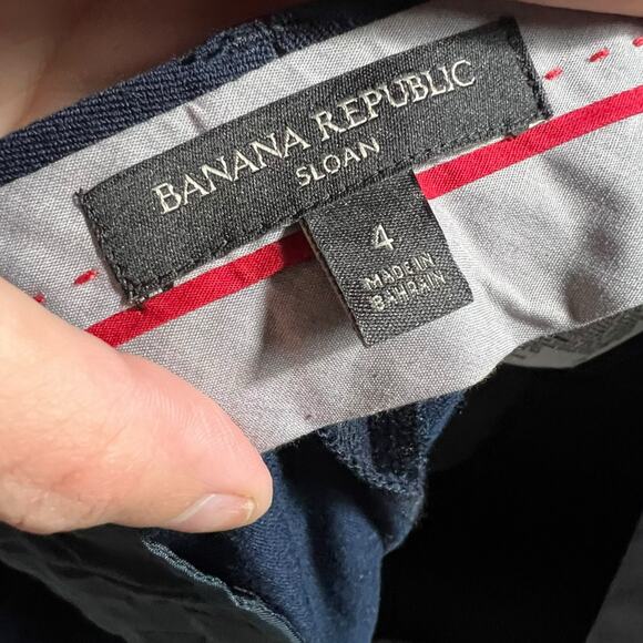 Banana Republic Sloan Dark Blue Tailored Pants, Size 4 – Modern & Chic - Picture 5 of 16
